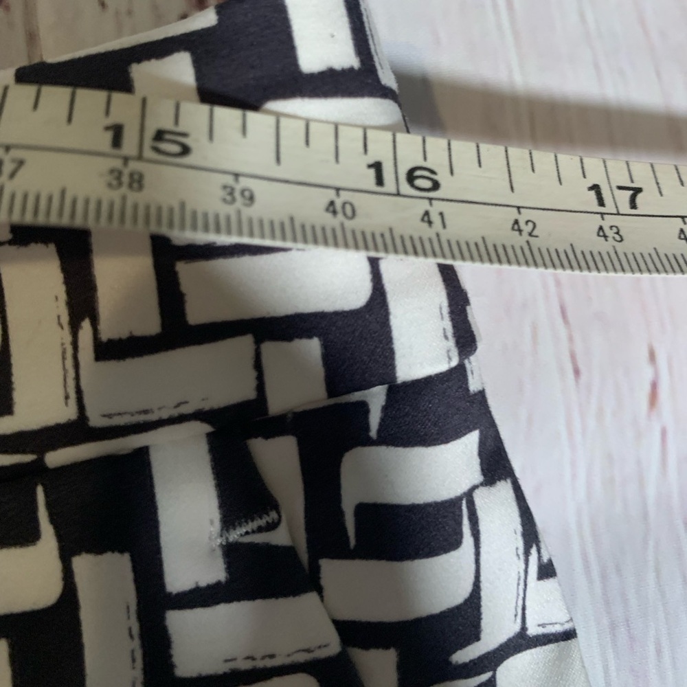 Perserico trouser straight leg ankle pant. Charcoal/white. Size 46 (US 10). - Picture 12 of 16